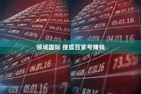 领域国际 搜狐百家号赚钱