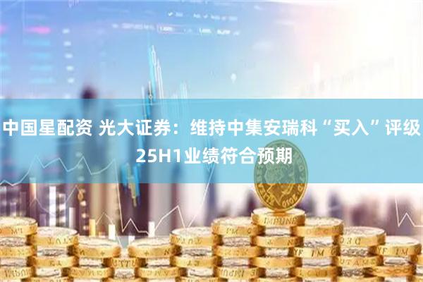 中国星配资 光大证券：维持中集安瑞科“买入”评级 25H1业绩符合预期