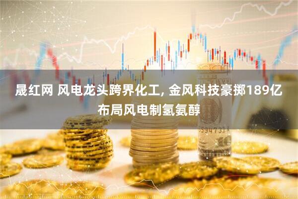 晟红网 风电龙头跨界化工, 金风科技豪掷189亿布局风电制氢氨醇