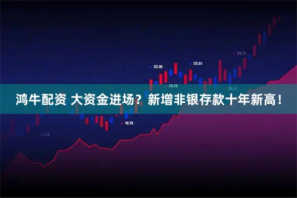 鸿牛配资 大资金进场？新增非银存款十年新高！