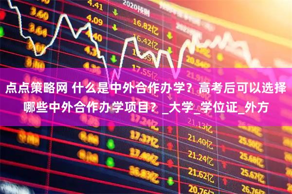 点点策略网 什么是中外合作办学？高考后可以选择哪些中外合作办学项目？_大学_学位证_外方